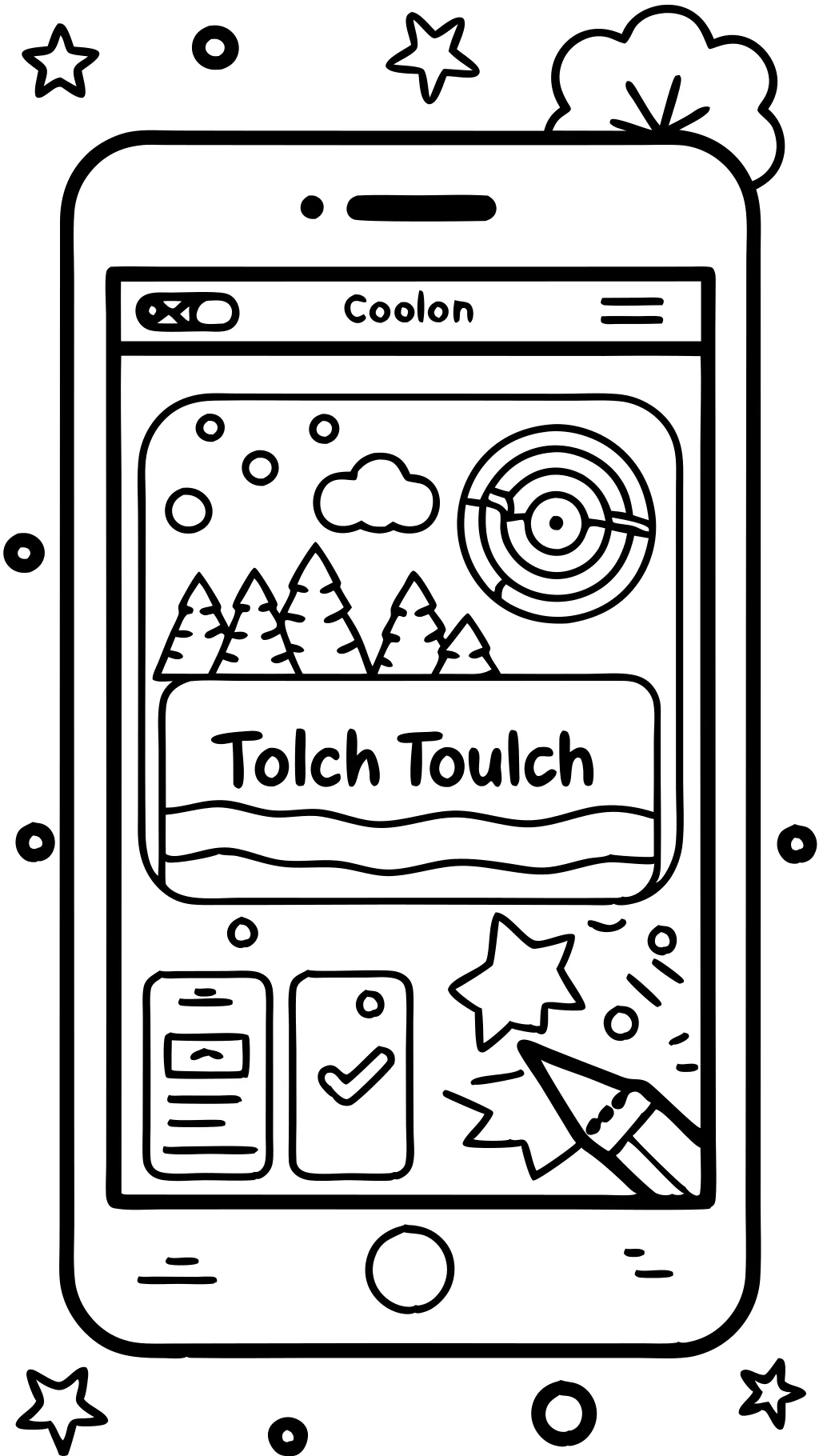 best one touch coloring page creator app